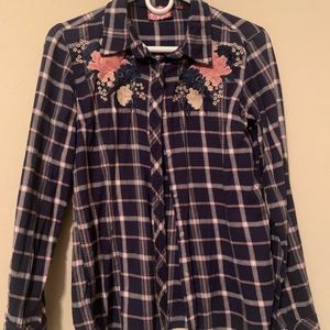 Rodeo Flannel Button Up Floral